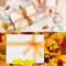 4 Rolls Fall Sheer Chiffon Ribbon 200 Yards Autumn Pure Color Fabric Polyester Wrapping Ribbon Transparent Organza Gift Wrapping for Thanksgiving Presents Party Decor(1'' Wide)